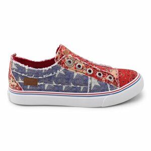 Stylish Red and Blue Women's Sneakers